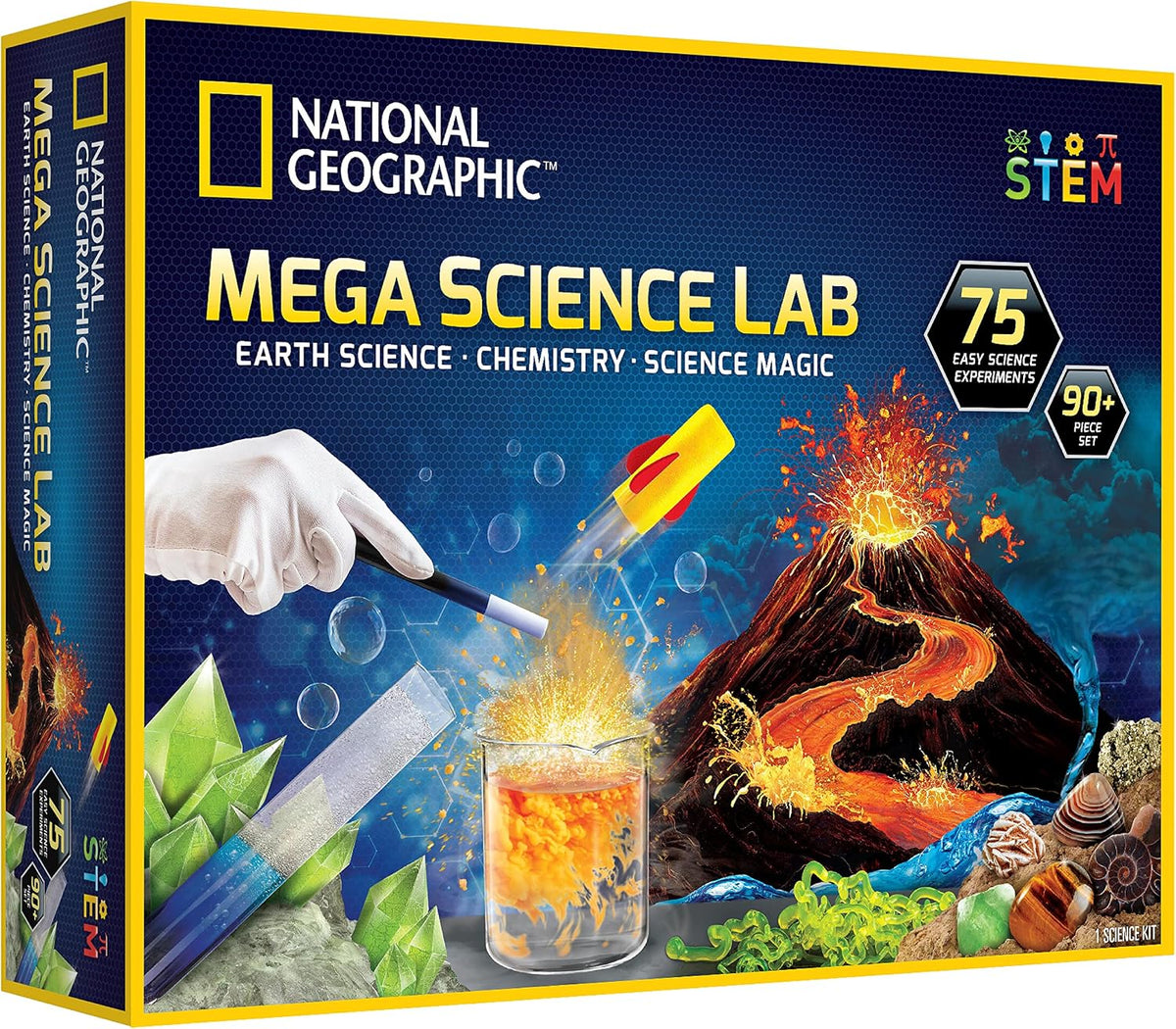 National Geographic Mega Science Lab con 75 experimentos para niños de 8 a