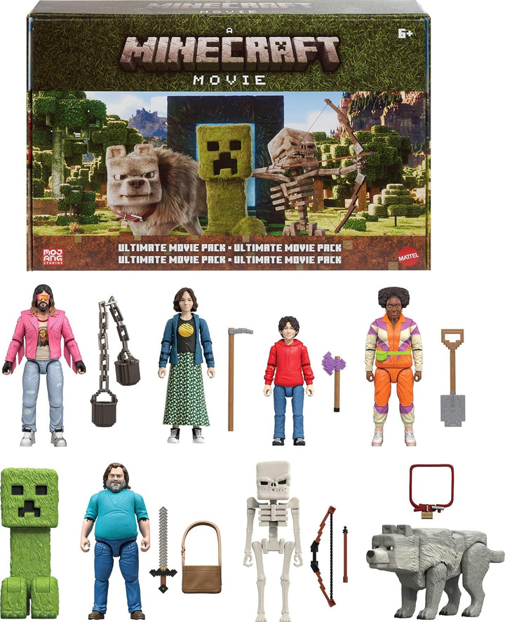 Mattel Minecraft Ultimate Movie Pack con 8 figuras de