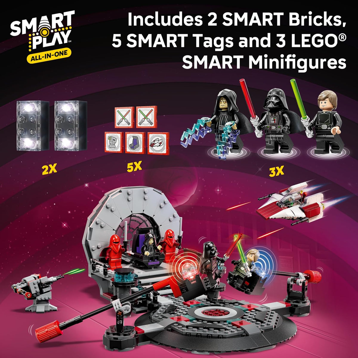 LEGO Star Wars SMART Play: Trono Room Duelo y Ala 75427
