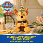 Paw Patrol GUND - Peluche de 10 pulgadas con traje de cumpleaños