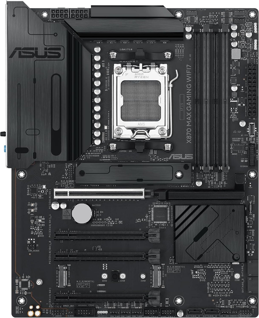 Placa base ASUS X870 MAX Gaming WIFI7 AMD AM5 ATX, 12+2+1 80A DrMOS...