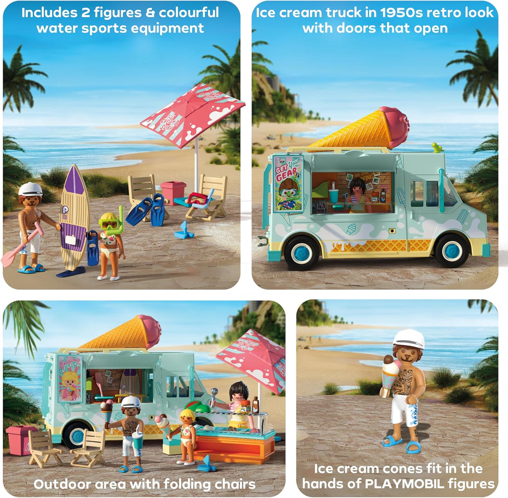 Playmobil Camión de helados con tienda de surf