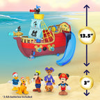 Disney Junior Mickey Mouse Funhouse Treasure Adventure Pirata Barco Set de Juego