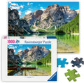 Ravensburger - Pragser Wildsee, Italia - Rompecabezas de 1000 piezas - Impresionante lago tranquilo con barcos rústicos - Montañas majestuosas y bosque exuberante - Regalo ideal - Arte enmarcable