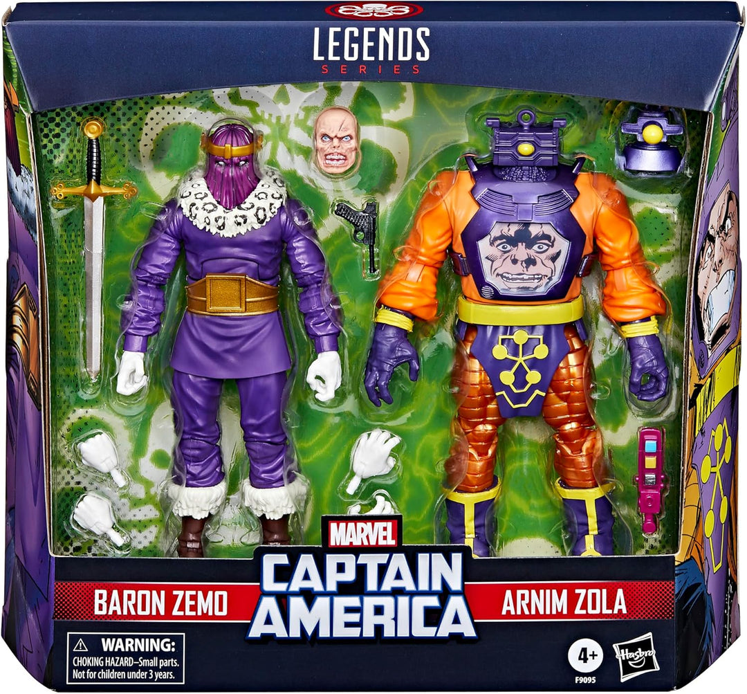 Marvel Legends Series Baron Zemo y Arnim Zola Captain