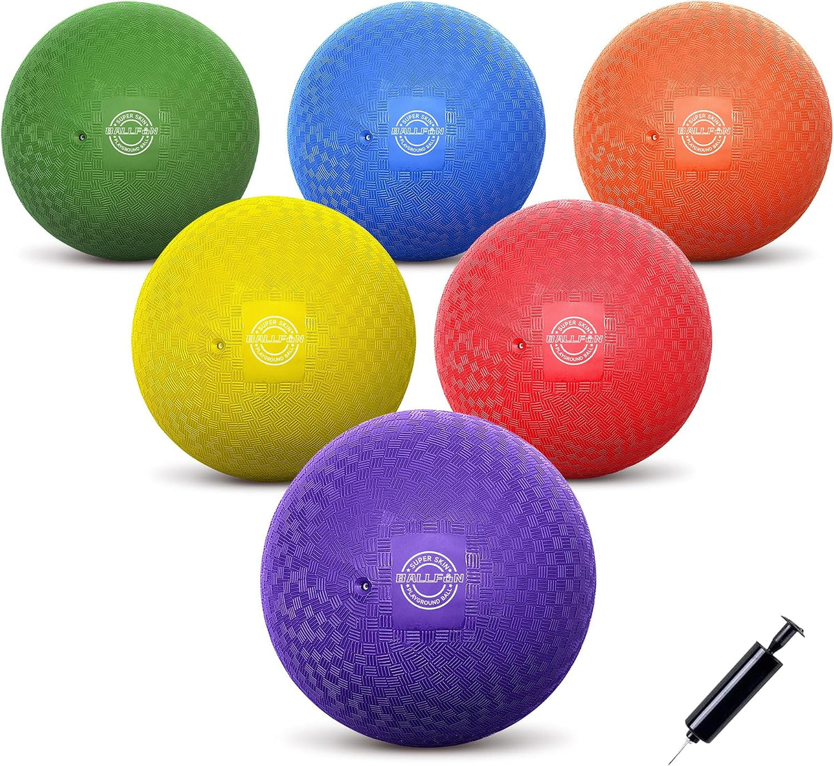 Bolas de esquivar y pelotas de juegos, juego de bolas de esquivar para niños y adultos, pelotas de patada y balonmano que rebotan para juegos al aire libre y en interiores - Incluye bomba y