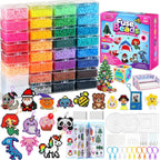 Funtopia Kit de 25600 cuentas fusibles, cuentas de 0.197 in para
