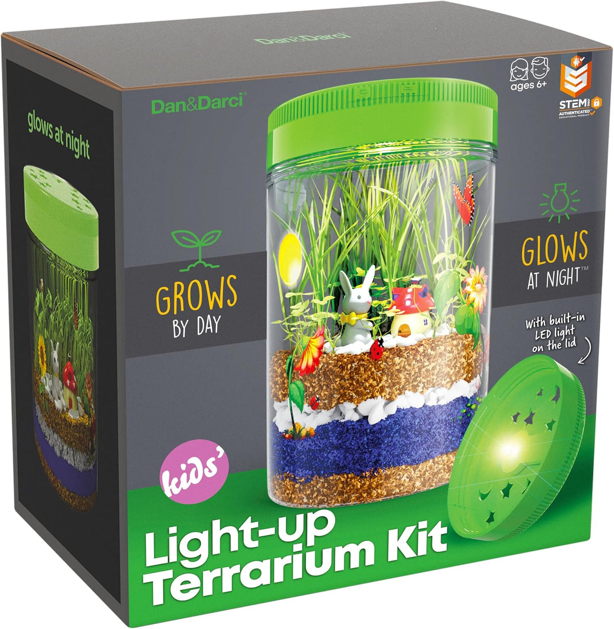 Kit de Terrario Iluminado para Niños - Kit de Ciencia STEM - Juguete Educativo DIY