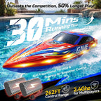 DEERC Barco a control remoto de alta velocidad para niños, 25+KPH
