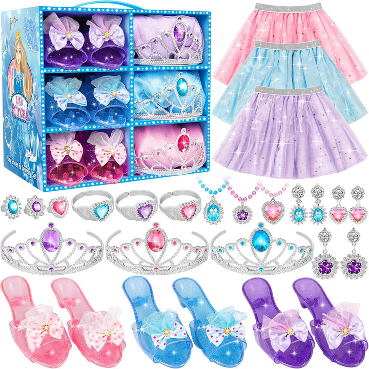 LJZJ Princess Dress Up Toys &amp; Jewelry Boutique, Girls Role Play...