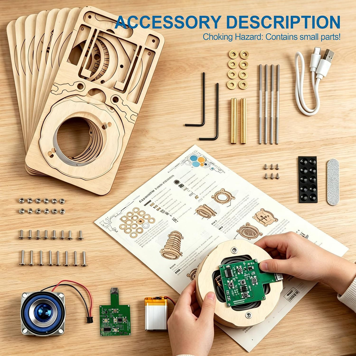 Kit de altavoces Bluetooth DIY, kits de ciencia para niños de 8 a
