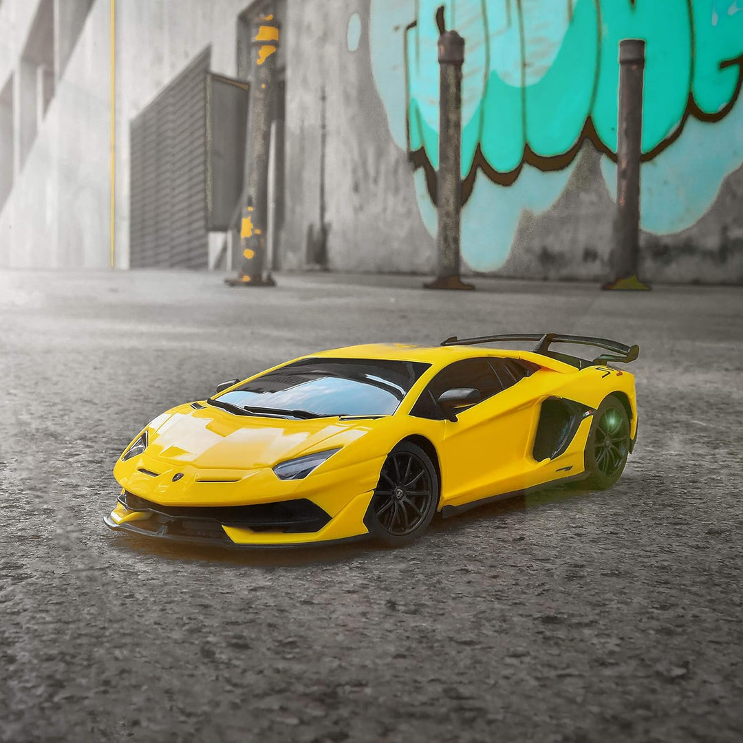 BEZGAR - Auto a control remoto Lambo a escala 1:24, automóvil de ju...