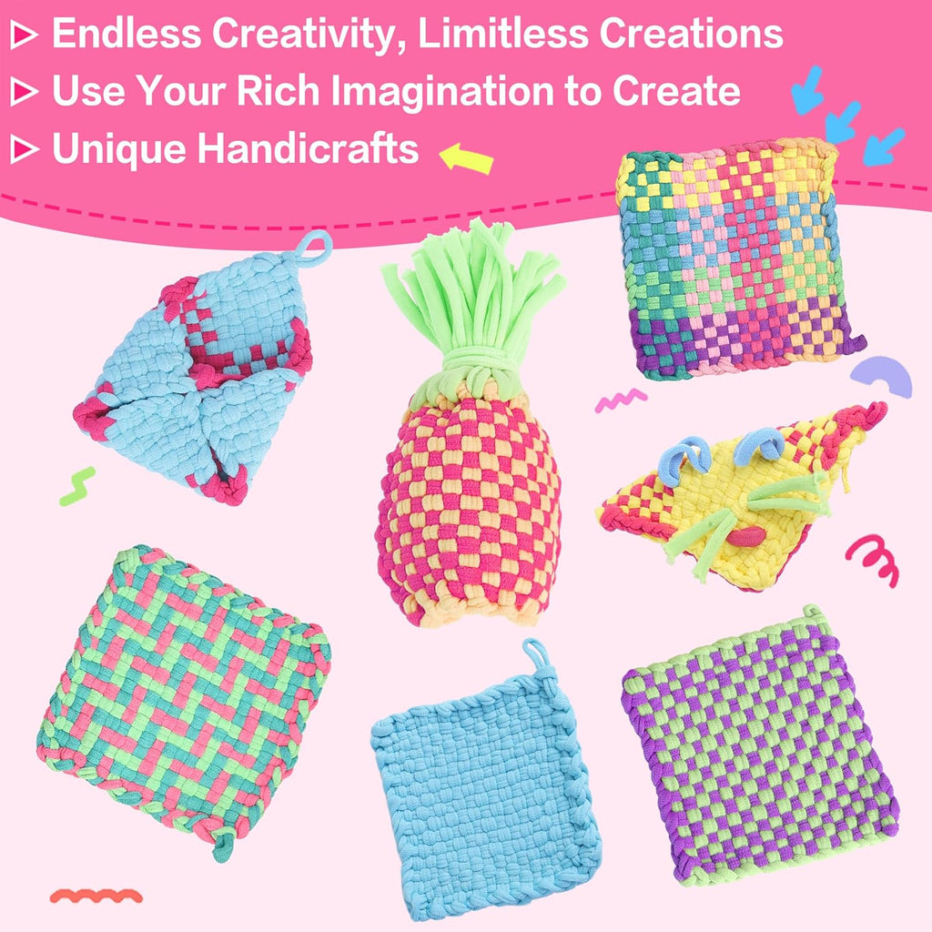 daheypong 800 piezas Bucles de repuesto para telar de 7 pulgadas - 8 colores Bucles de telar para hacer agarraderas, resistentes bandas de nylon para manualidades para niños, adultos y proyectos DIY