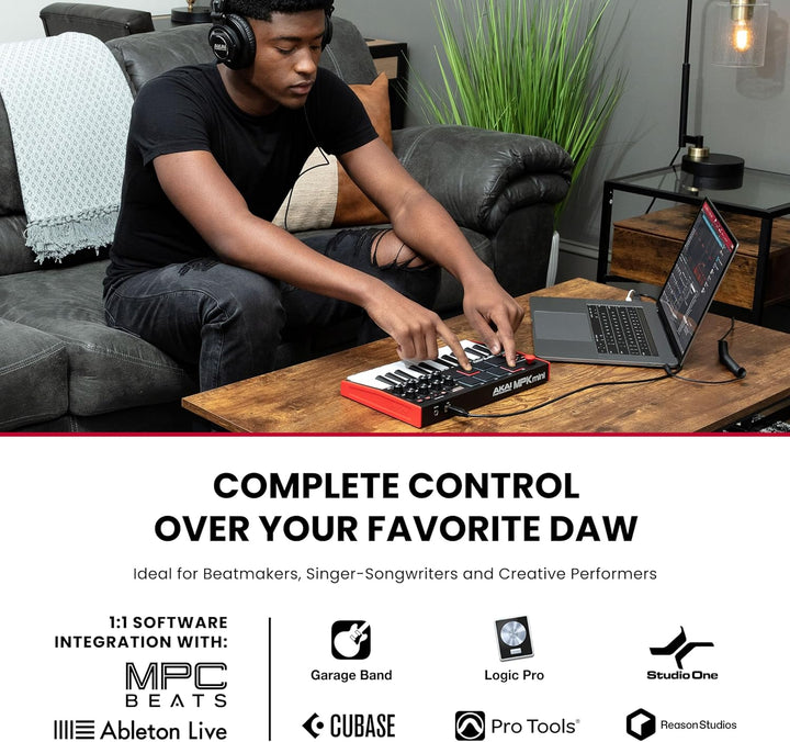 Akai Professional MPK Mini MK3 - Controlador de teclado MIDI USB de...