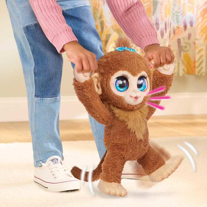 FurReal Peanut El Mono Juguetón Interactivo, Peluche Realista de 15...