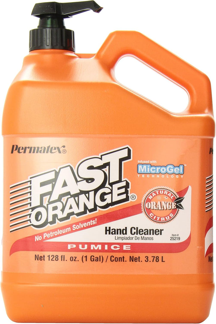 Permatex 25108 Fast Naranja Piedra Pómez Loción Limpiador de mano,...