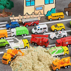 JOYIN 20 piezas de coches de juguete de metal fundido, juguetes de coche a granel, juego de vehículos para niños, recuerdos de fiesta para niños, adornos para pasteles, rellenos de calcetines, autos