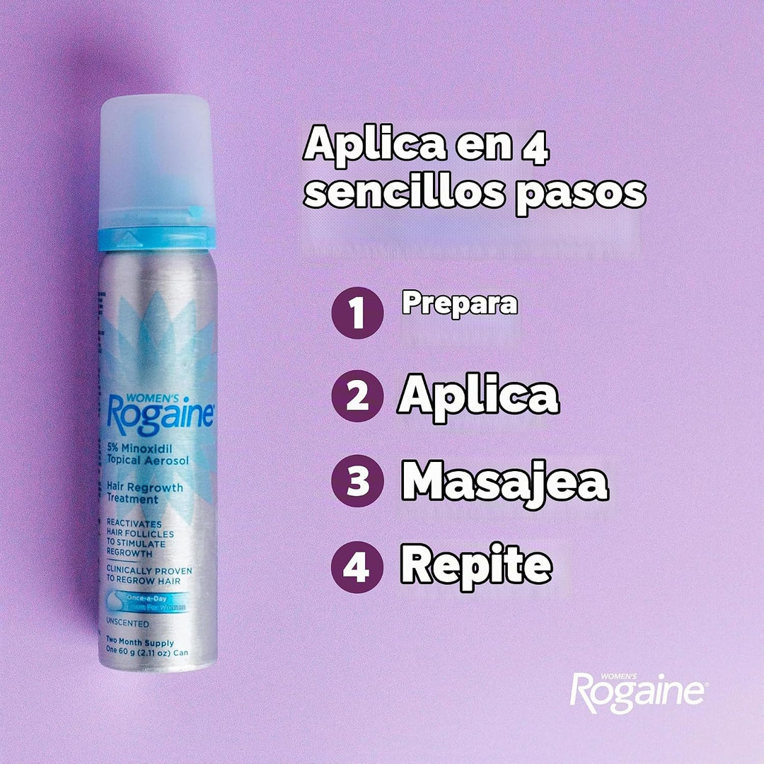 Tratamiento en espuma para pérdida de cabello, de uso diario, sumin...