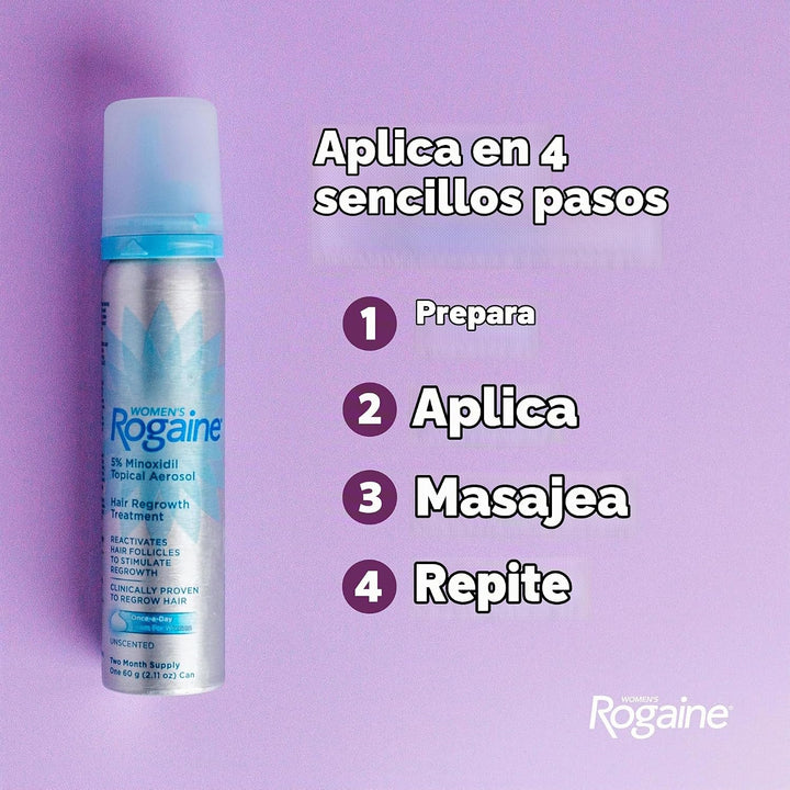Tratamiento en espuma para pérdida de cabello, de uso diario, sumin...