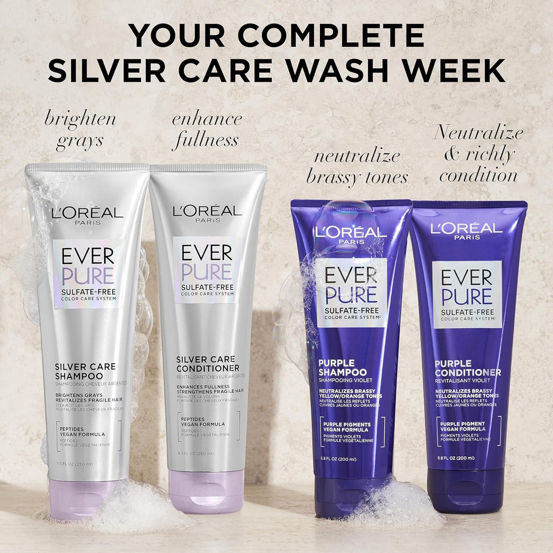 L'Oreal Paris EverPure Silver Care - Juego de champú y acondici...