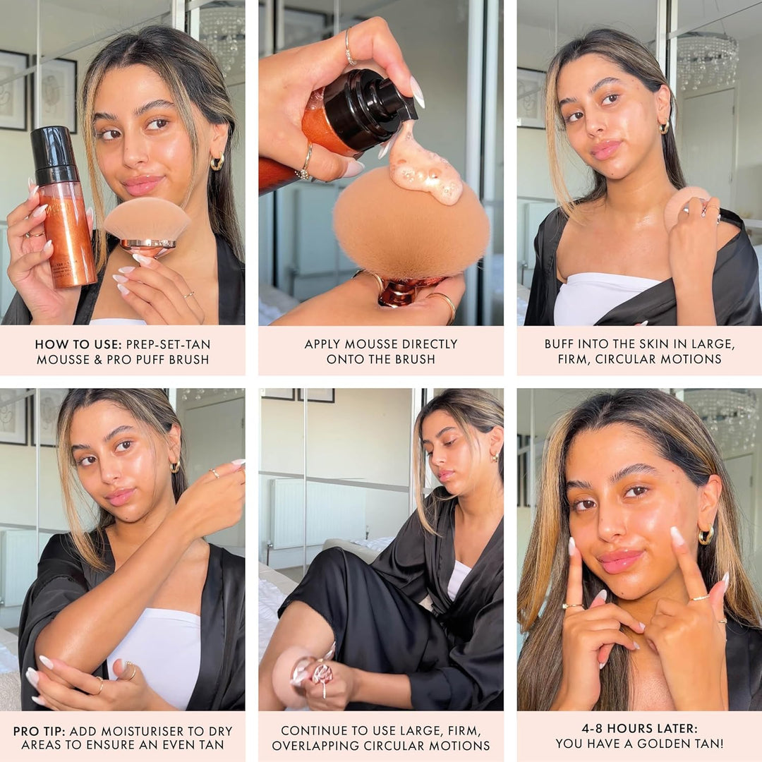 ICONIC LONDON Prep Set Mousse bronceado | Larga duración, piel besa...