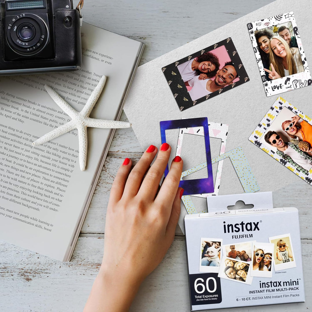 Fujifilm Película Instax Mini (60 hojas), seis paquetes de película...