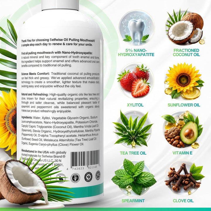 Aceite de nano-hidroxiapatita para blanqueamiento bucal para diente...