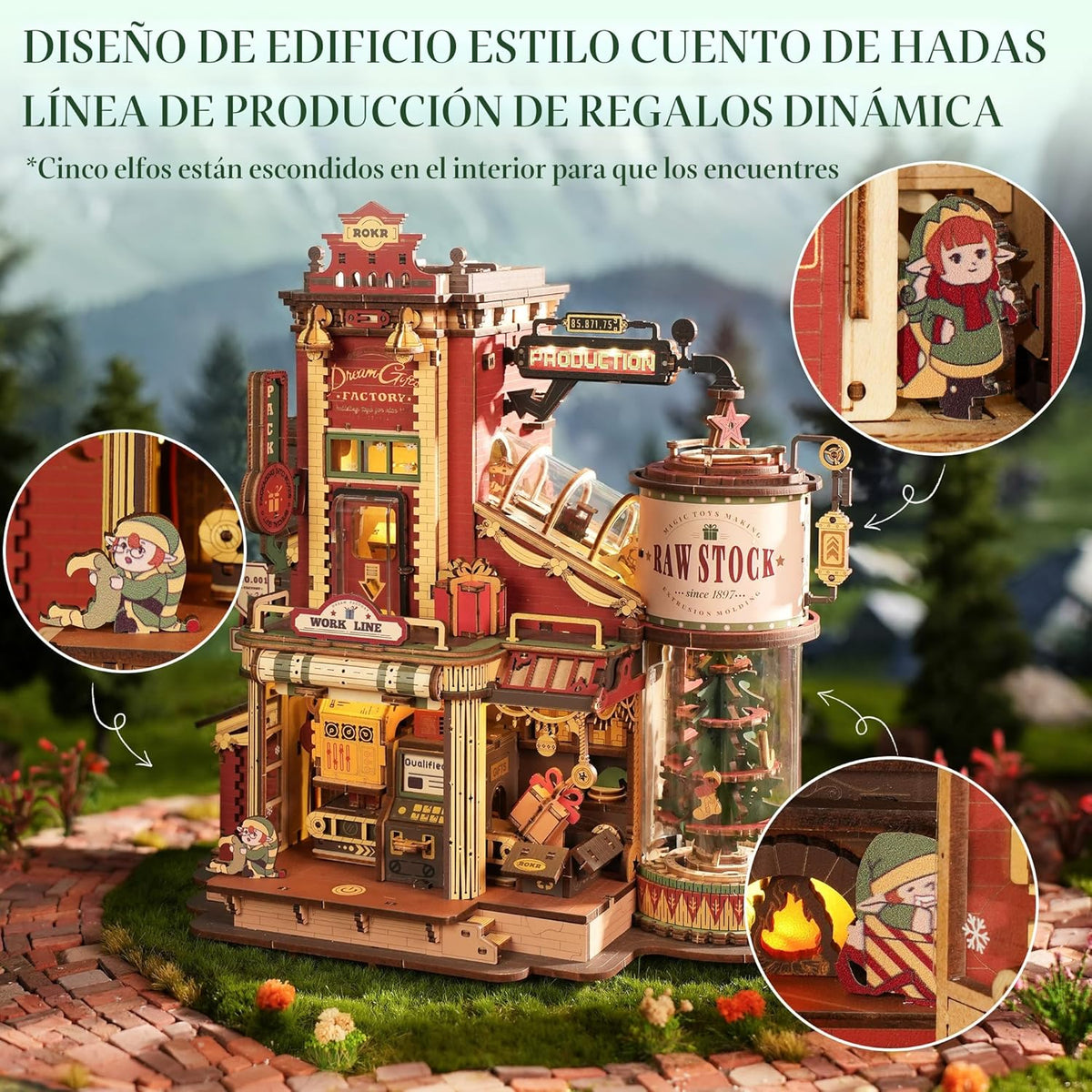 ROKR Rompecabezas 3D para adultos fábrica de regalos de