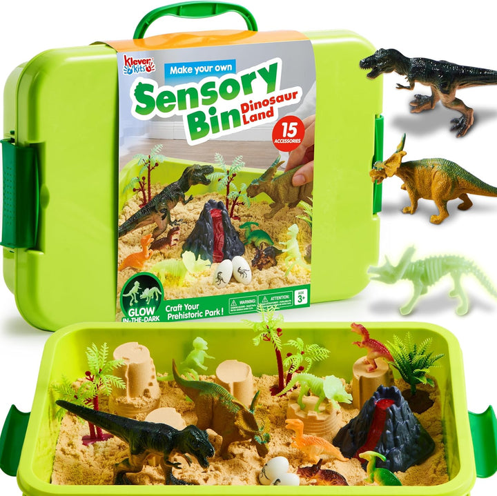 Klever Kits - Contenedor sensorial infantil, kit de mascotas, piedr...