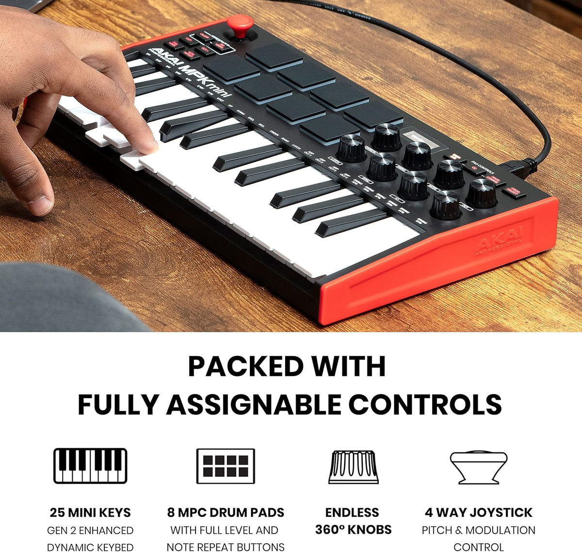 Paquete de estudio de grabación - Controlador de teclado MIDI USB A...