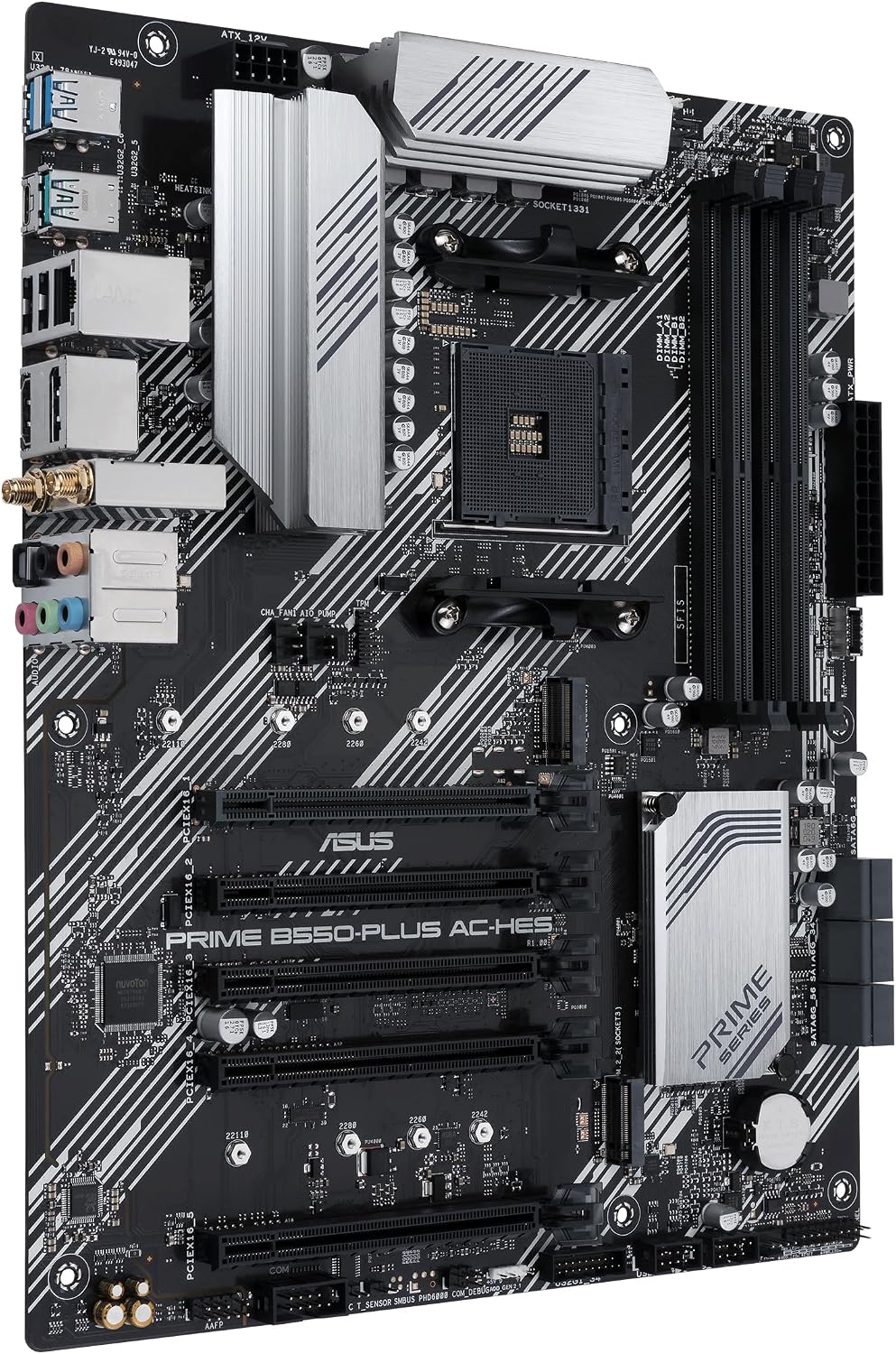 ASUS Prime B550-PLUS AC-HES AMD AM4 (3ª generación Ryzen) ATX placa...