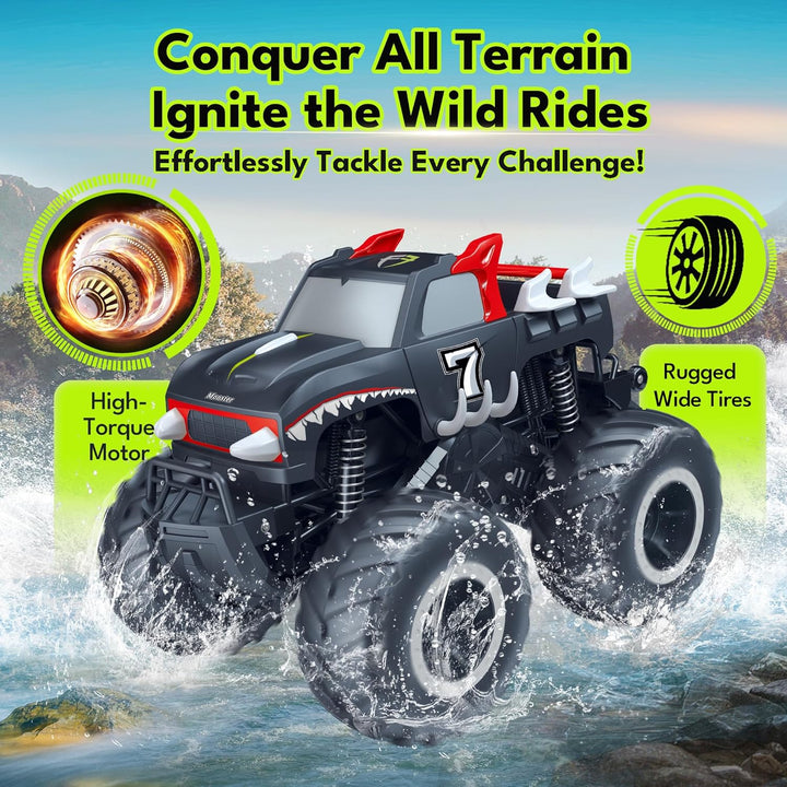 Threeking 1:16 Camiones de Monstruo Impermeables Pickup Juguetes RC...