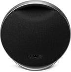 Harman Kardon Onyx Studio 9 - Altavoz portátil estéreo Bluetooth para el hogar con batería incorporada y carga USB, autoajuste y conexión de múltiples altavoces por Auracast - Negro