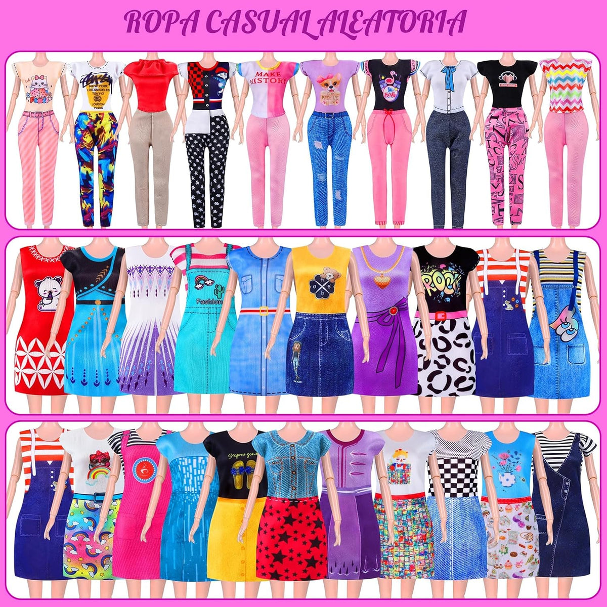 Doll Closet Playset con Doll, 342 Pcs Clothes y Accessories