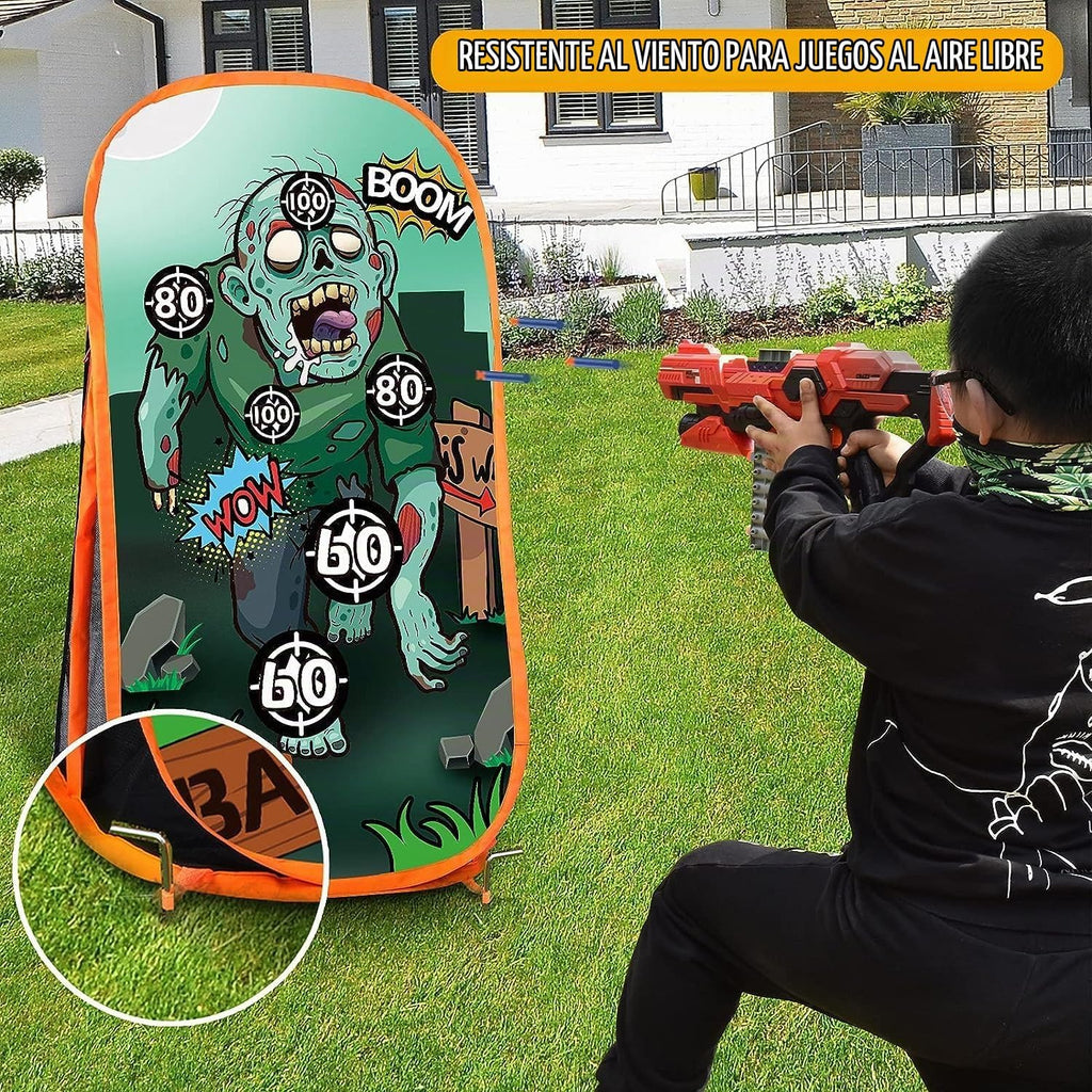 Objetivo de práctica de tiro compatible con pistola Nerf para niños y niñas, objetivos de disparo de blaster de espuma de juguete para niños en interiores y exteriores, objetivo de disparo de