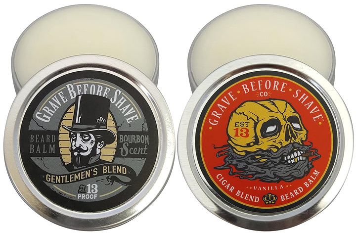 Grave Before Shave Paquete doble de bálsamo para barba True Man