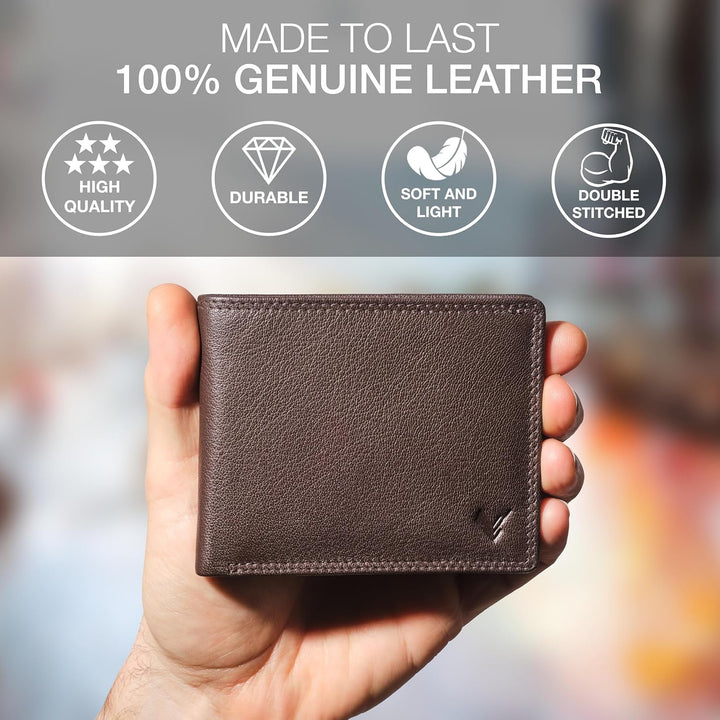 Lavalen Billeteras de cuero suave para hombres UK \u2013 Bloqueo RF...