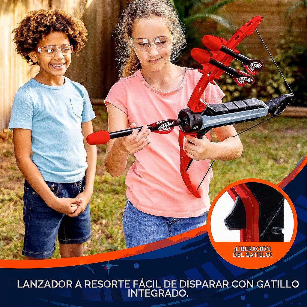 NERF Rip Rocket Kids Toy Bow + Arrow Set