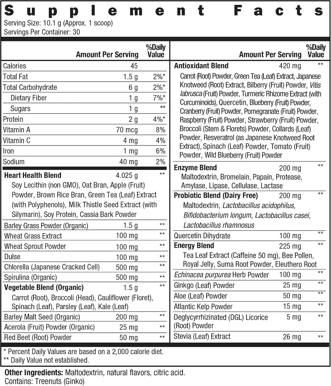New Vitality Royal Greens Ultra Superfood | Polvo vegetal saludable...