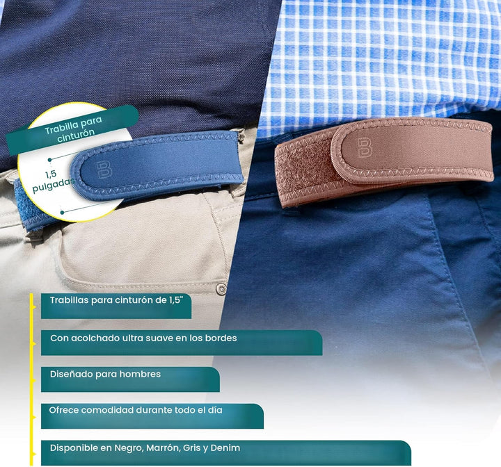 BeltBro Pro para Hombre y Mujer Cinturón Elástico Sin Hebilla Invis...