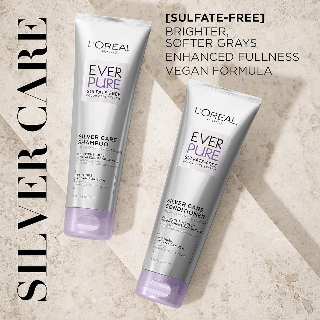 L'Oreal Paris EverPure Silver Care - Juego de champú y acondici...