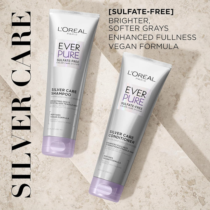 L'Oreal Paris EverPure Silver Care - Juego de champú y acondici...