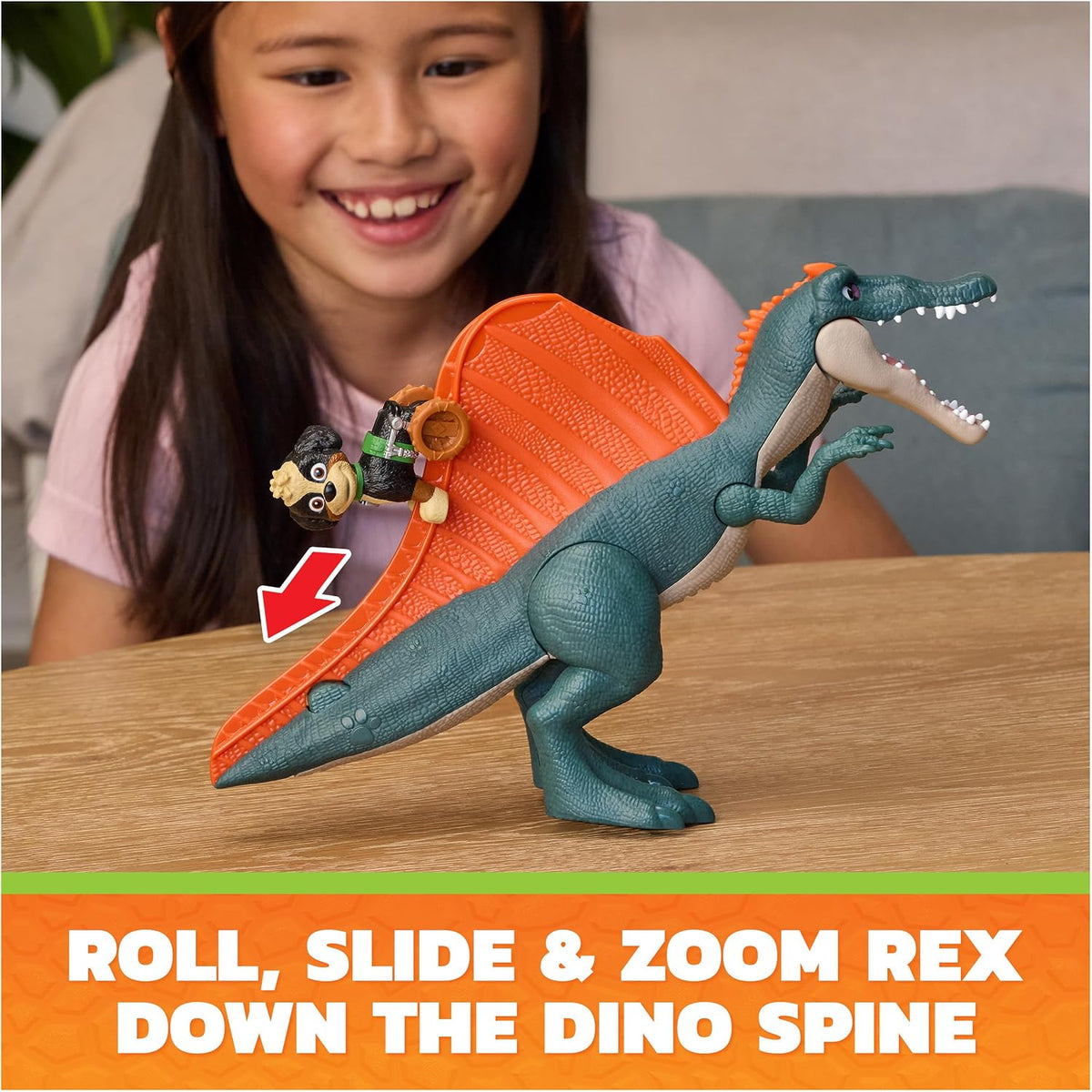PAW Patrol Dino Movie Rise y Roll Dino Playset con 2 Figures