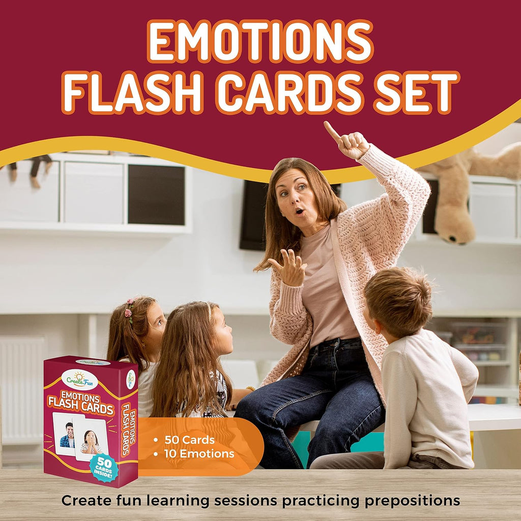 Juego de 149 tarjetas flash de preposiciones, emociones y verbos de acción, tarjetas fotográficas educativas con juegos de aprendizaje para niños pequeños, niños, adultos, personas mayores