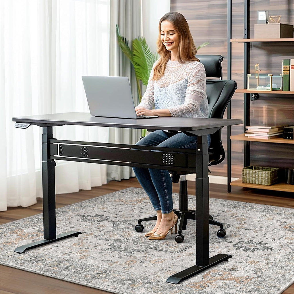 Lámpara Tapete para silla de oficina de 48"x60" para piso de baldosas de madera dura, protector de alfombra debajo del escritorio para tapete de silla de computadora rodante, alfombra lavable a máquina