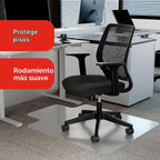 Lámpara Staples - Tapete para silla de oficina con labio, alfombra de pelo plano, 48 x 36 pulgadas
