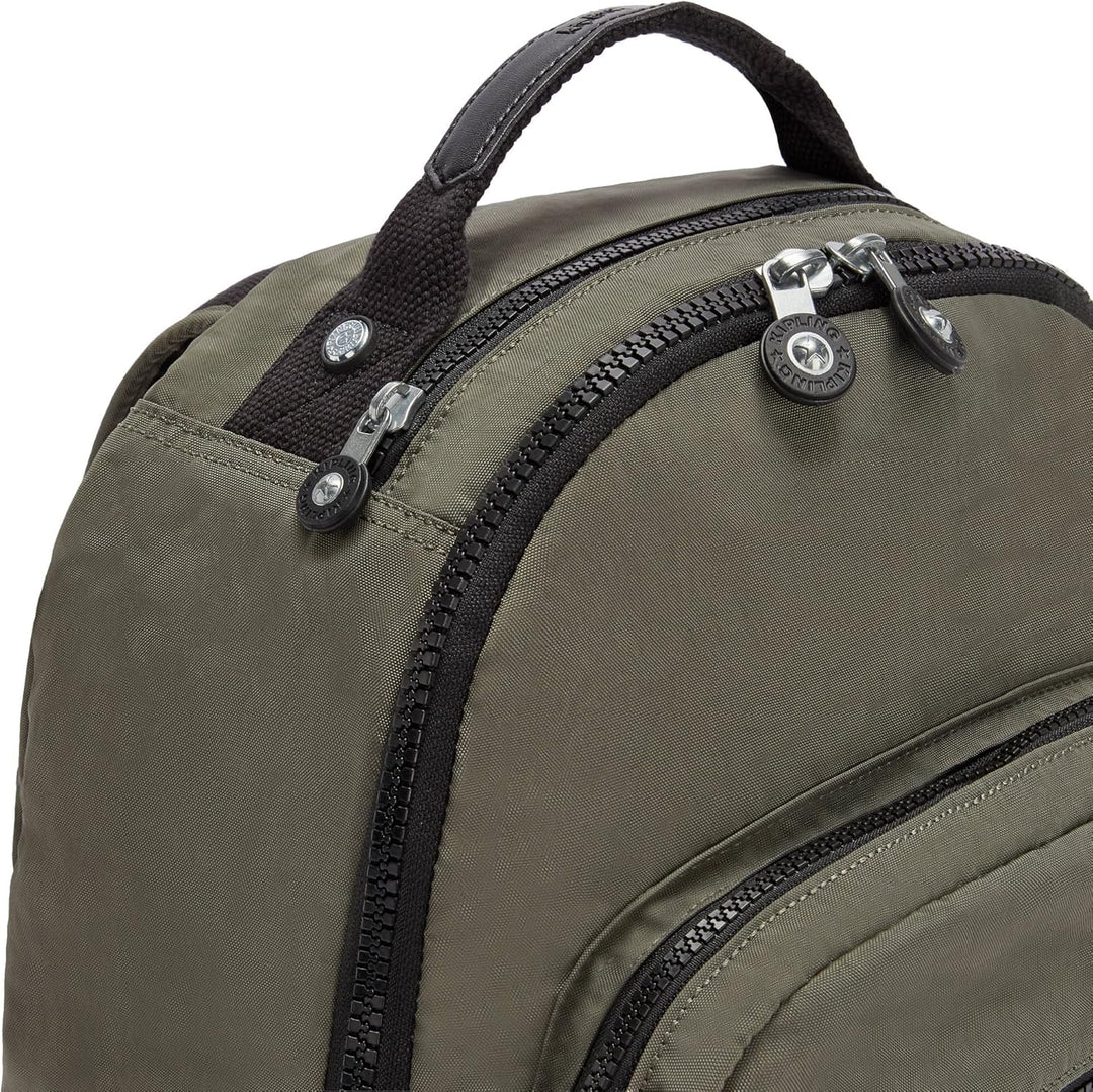 Kipling Mochila para laptop Seúl L sólida para mujer, Verde (Green...