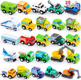 JOYIN - Conjunto de 25 vehículos de juguete autos