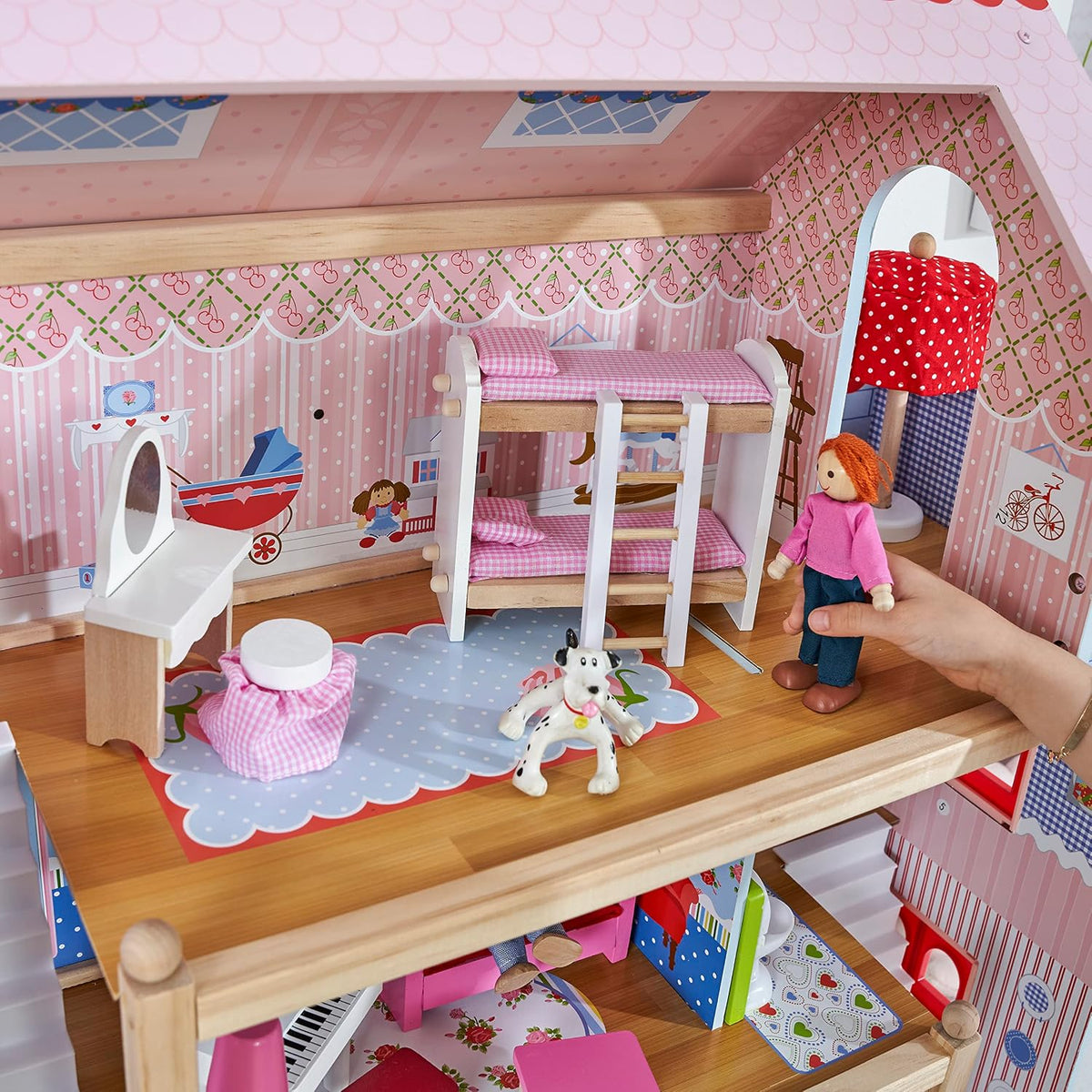 Muñeca Chelsea Cottage con muebles KidKraft