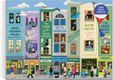 Galison Main Street Books - Rompecabezas de 1000 piezas con hermosas obras de arte de un vecindario temático de libro